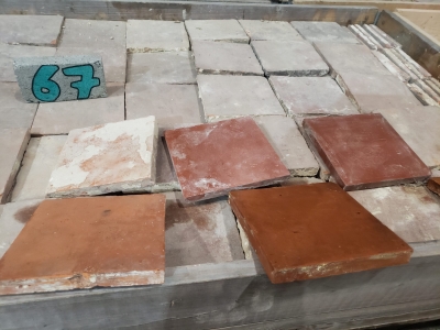 Tomettes anciennes en terre cuite