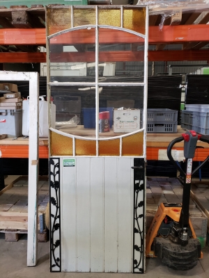 Porte vitrée Art déco