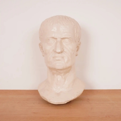 Buste en plâtre Empereur Romain