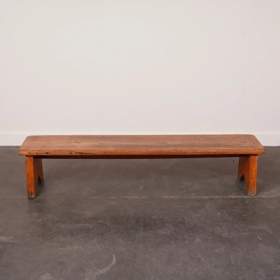 Petit banc en bois enfant vintage