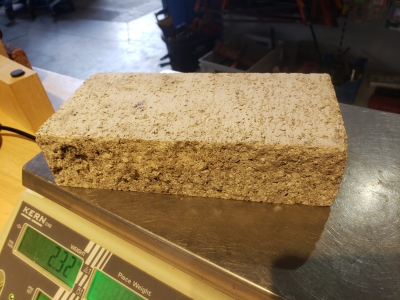 Briques blanche en béton