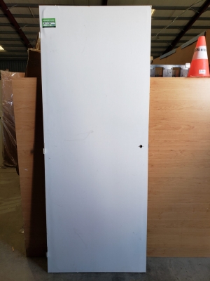 Porte en bois blanc