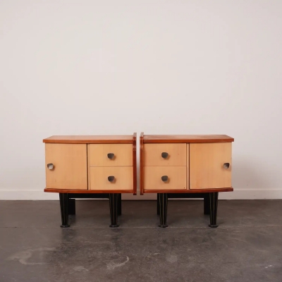 Paire de tables nuit vintage