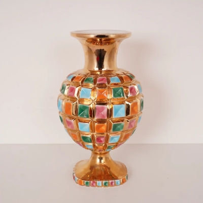Vase en céramique colorée 60' made in Italie