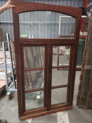 Châssis en bois double ouvrant
