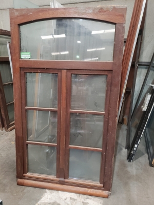 Châssis en bois double ouvrant