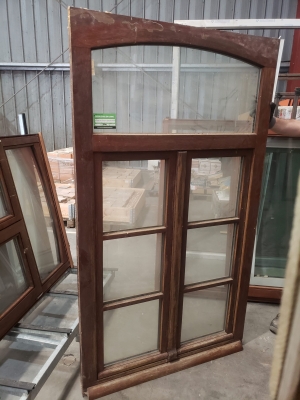 Châssis en bois double ouvrant