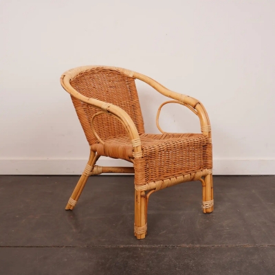 Fauteuil rotin enfant
