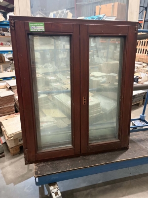 Châssis double ouvrant en bois