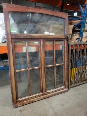 Châssis en bois double ouvrant