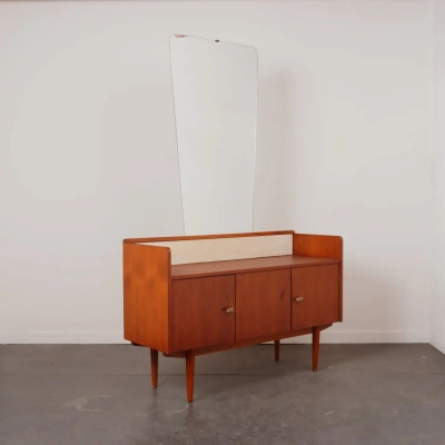 Meuble coiffeuse avec miroir vintage