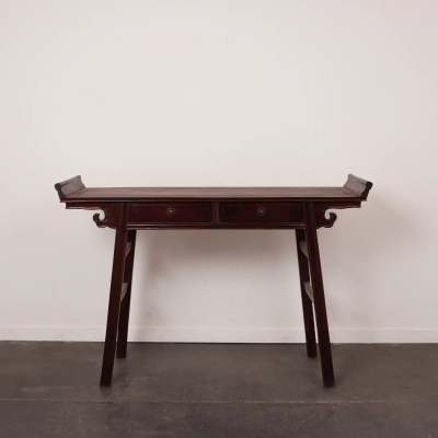 Console en bois inspiration asiatique