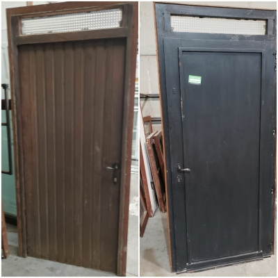Porte extérieur en bois