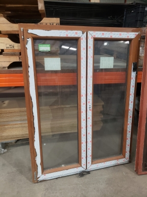 Châssis en PVC double ouvrant