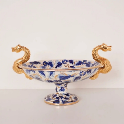 Coupe à fruits Hubert Bequet Quaregnon vintage