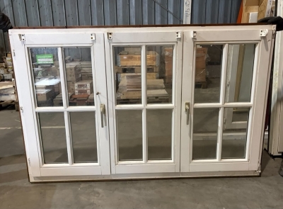 Châssis en bois double ouvrant