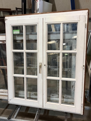 Châssis en bois double ouvrant