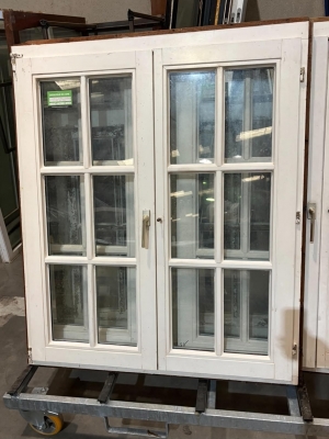 Châssis en bois double ouvrant