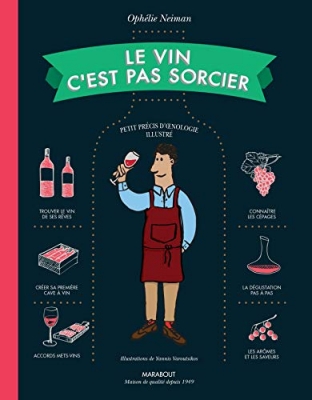 Le vin c est pas sorcier - Trouver le vin de ses reves, creer sa premiere cave a vin, accords mets vins, aromes et les saveurs, la degustation pas a pas, connaitre les cepages
