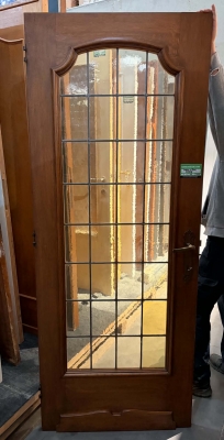 Porte vitrée en bois