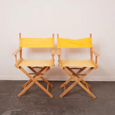 Paire de fauteuils de plage pliants