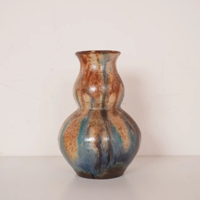 Vase en grès de Bouffioulx, décoré d'une belle glaçure à coulure