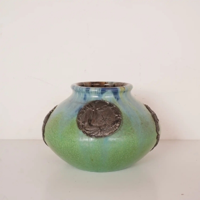 Vase en Céramique glaçure flammée - Poterie de Courtrai&nbsp;