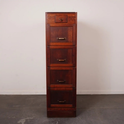 Meuble classeur/meuble de notaire en chêne ancien début 20 ème