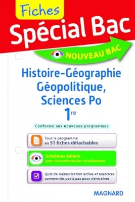 Fiches Spécial Bac - 1ère - Histoire-Géo, Géopolitique, Sciences Po