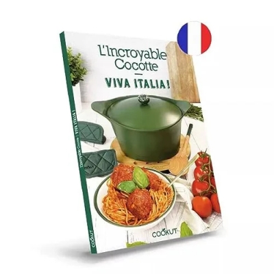 Livre de recettes Italiennes de l'incroyable cocotte