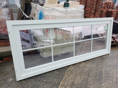 Porte extérieure vitrée en PVC