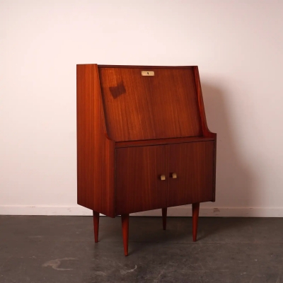 Meuble secrétaire en bois vintage