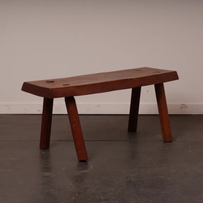 Petit banc bois rustique