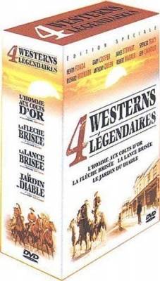 Coffret Western 4 DVD - La Fl&egrave;che bris&eacute;e / Le Jardin du Diable / L'Homme aux colts D'or / La Lance Bris&eacute;e