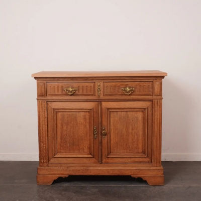 Meuble/buffet bas 2 portes + 2 tiroirs en ch&ecirc;ne