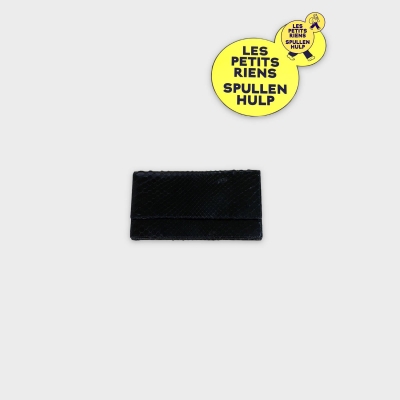 Portefeuille noir effet peau de serpent 🛒