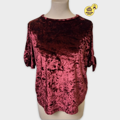 Tshirt en Velours Bordeau Primark 🛒