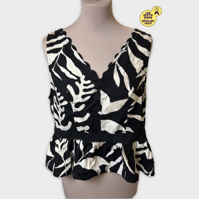 Top H&m à motifs noir et blanc 🛒