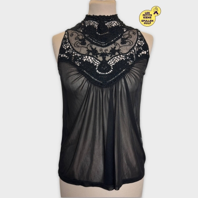 Top transparent noir Atmosphere 🛒