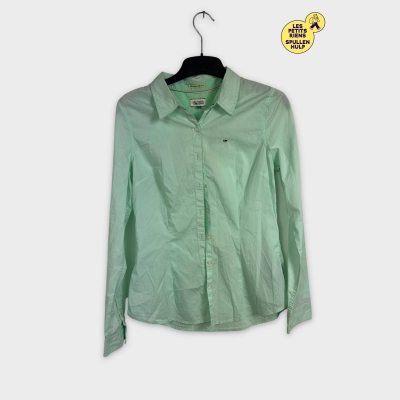 Chemise rayée vert d'eau Tommy hilfiger 🛒