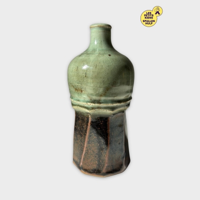 Vase Céramique Bicolore Vintage 🏺 Déco Intérieure