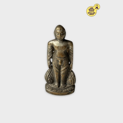 Statuette Bouddha Miniature Bronze Décorative 