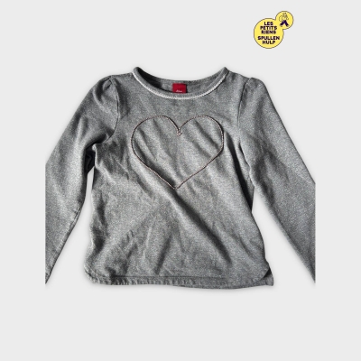 T-shirt Argenté S.oliver avec Coeur 🛒