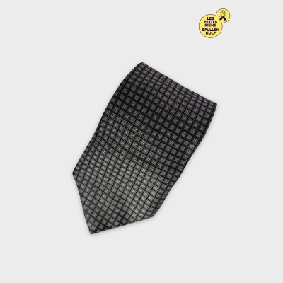 Cravate Balmain grise à motifs géométriques 🛒