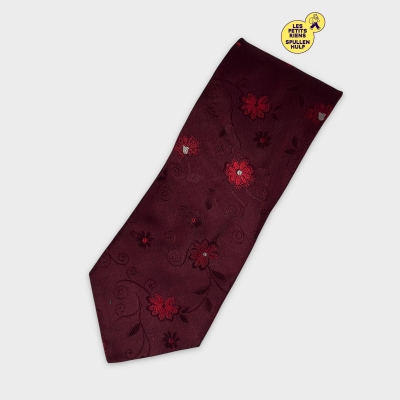 Cravate Kenzo Bordeaux Motif Floral 👔