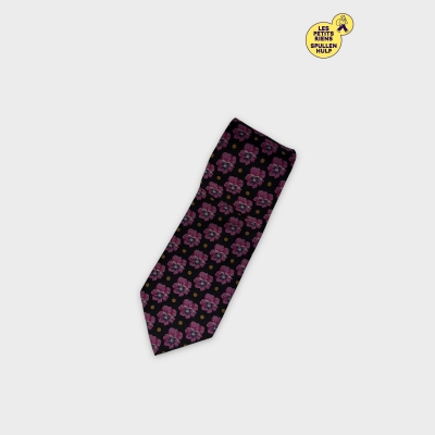 Cravate Kenzo noire à fleurs 🌸