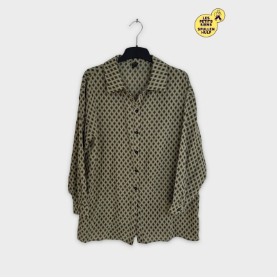 Chemise Imprimée Shein 👚 Motif  Verts et Rouges