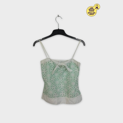 Top Miss selfridge Blanc et Vert 🛒