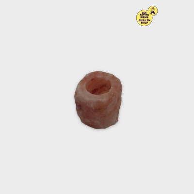 Porte Bougie en Sel Rose de l'Himalaya