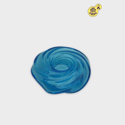 Vase décoratif en verre bleu 🌀